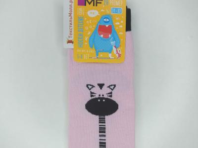 Детские носки с рисунком в виде мордочки жирафа